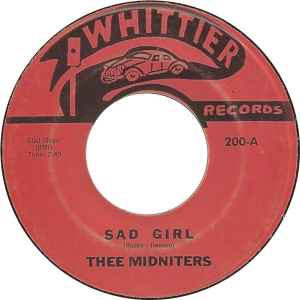 Thee Midniters - Sad Girl / Come Back Baby album cover
