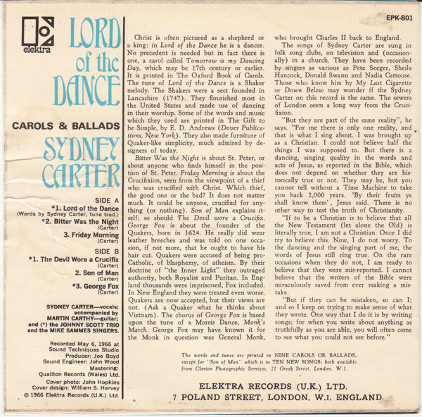 last ned album Sydney Carter - Lord Of The Dance