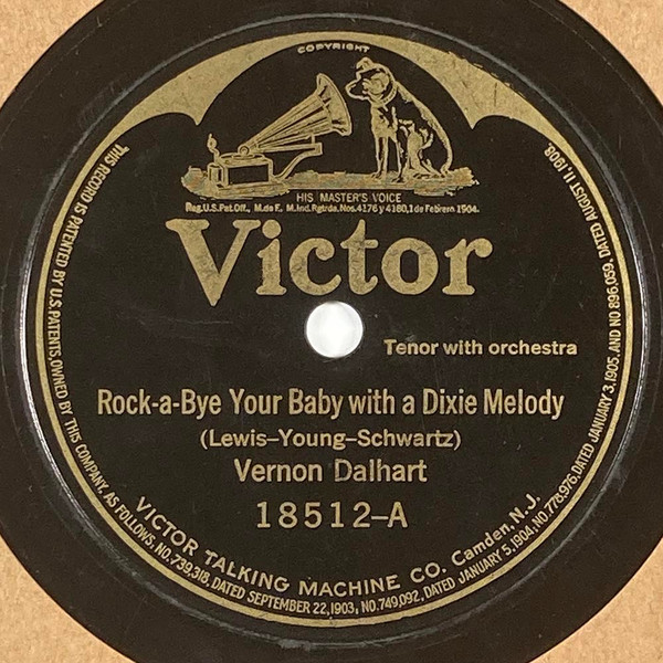 Vernon Dalhart / Sterling Trio – Rock-A-Bye Your Baby With A Dixie