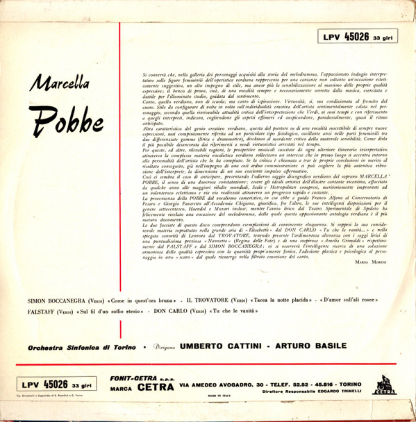 lataa albumi Marcella Pobbe - Recital Verdiano