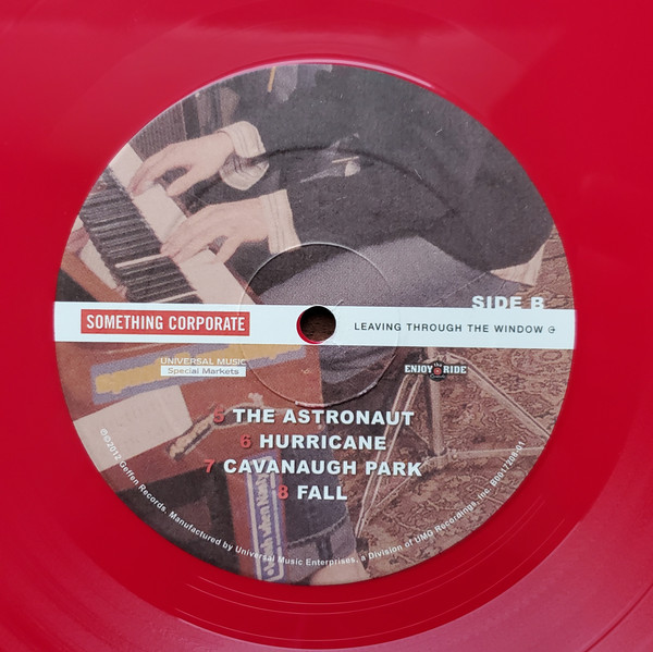 Something Corporate Leaving Through The Window 2012 Red Vinyl