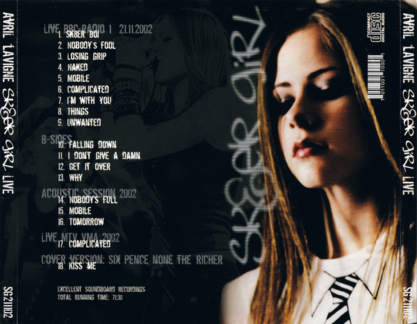 Avril Lavigne Sk8er Girl Live 2003 CD Discogs