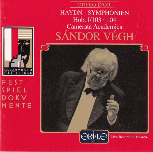 ladda ner album Haydn Camerata Academica, Sándor Végh - Symphonien Hob I103 104