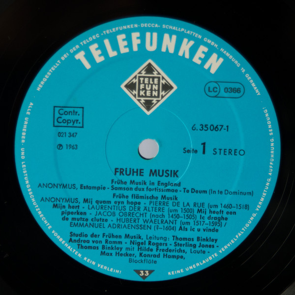 télécharger l'album Studio Der Frühen Musik - Frühe Musik Early Music