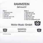 Cover of Sehnsucht, 1997, Cassette