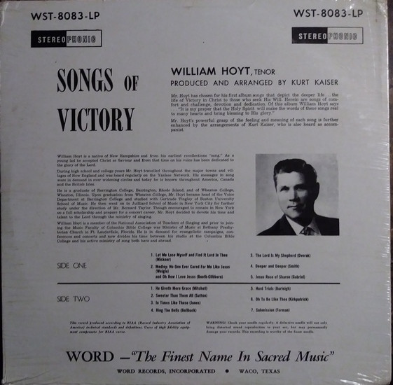 baixar álbum William Hoyt - Songs Of Victory