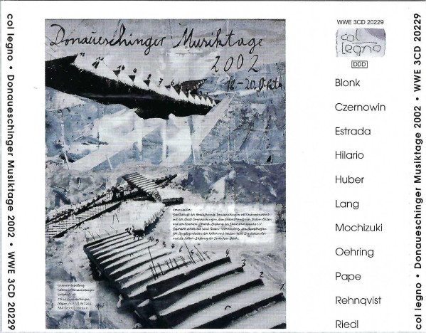 descargar álbum Various - Donaueschinger Musiktage 2002