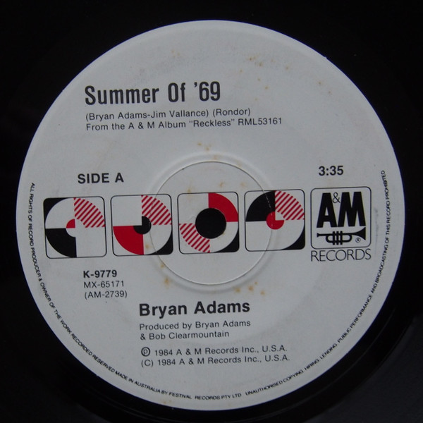 Bryan Adams – Summer Of '69 (1990, CD) - Discogs