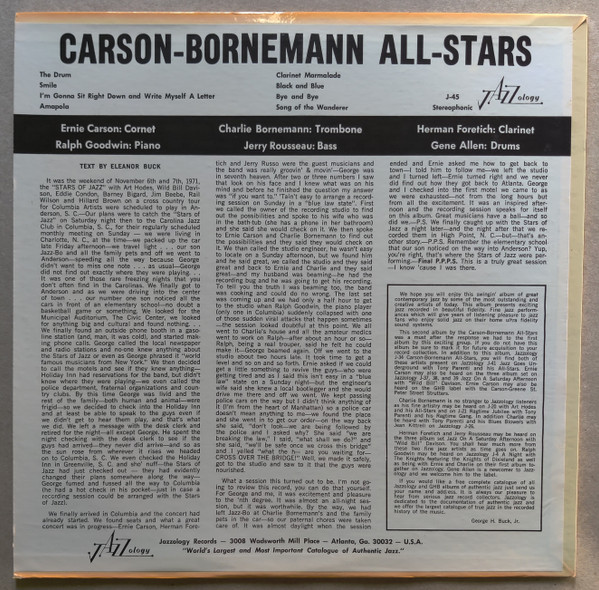 télécharger l'album CarsonBornemann AllStars - Carson Bornemann All Stars
