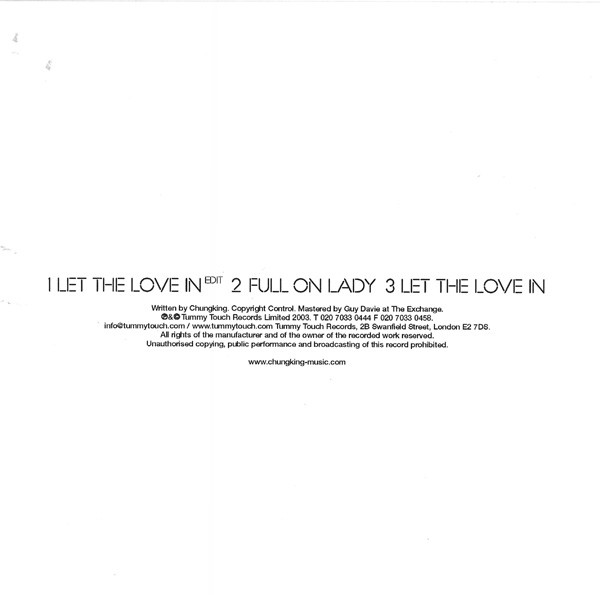 last ned album Chungking - Let The Love In
