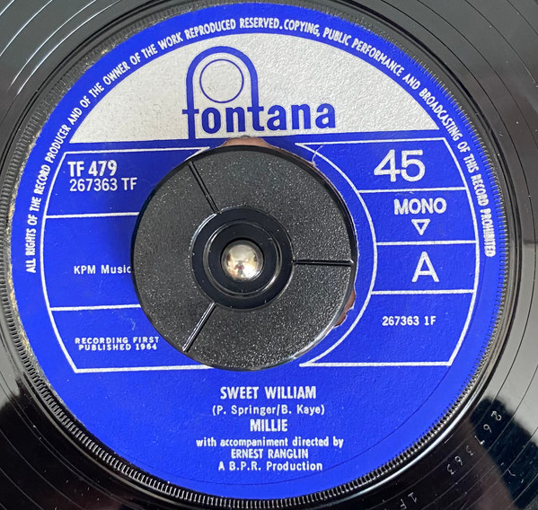 Millie – Sweet William (1964, Vinyl) - Discogs