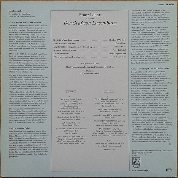 lataa albumi Franz Lehár - Der Graf Von Luxemburg
