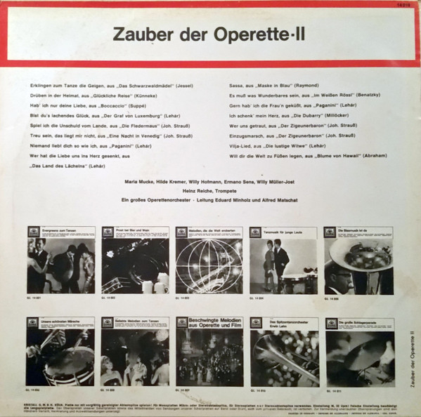 télécharger l'album Various - Zauber Der Operette II