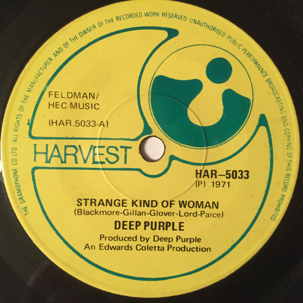 Deep Purple - Strange Kind Of Woman | Releases | Discogs