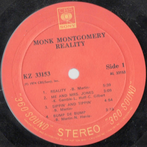 Monk Montgomery – Reality (1974, Vinyl) - Discogs