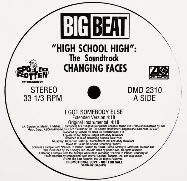 Changing Faces – I Got Somebody Else (1997, Vinyl) - Discogs