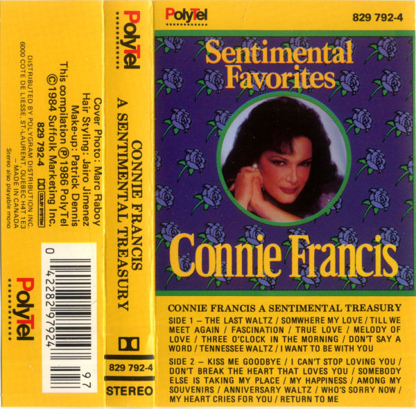 Connie Francis - Sentimental Favorites (A Sentimental Treasury) | PolyTel (829 792-4) - 6