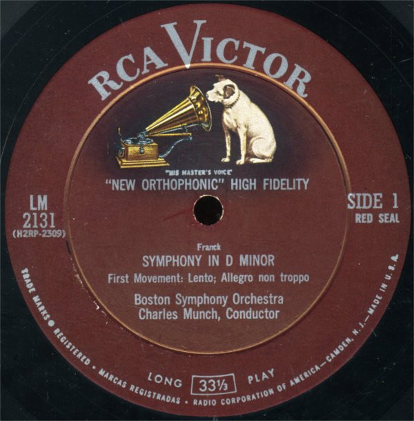 ladda ner album Franck Munch, Boston Symphony - Symphony In D Minor