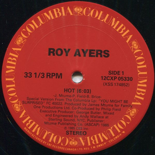 Roy Ayers – Hot (1985, Vinyl) - Discogs