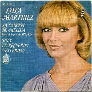 Lola Martinez - La Cancion De Melissa (Tema De La Película "Bilitis") album cover