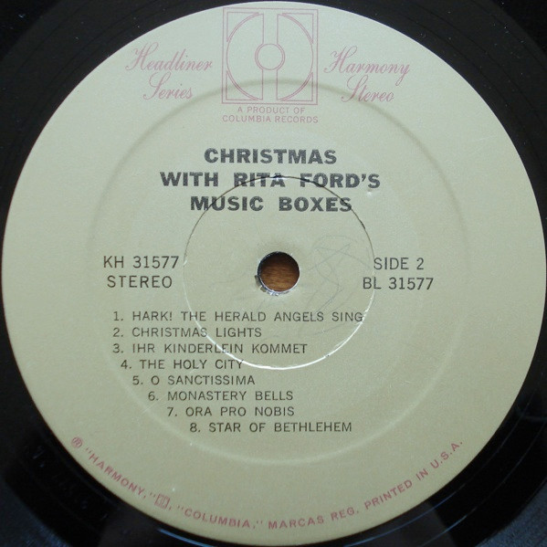 ladda ner album Rita Ford's Music Boxes - Christmas With Rita Fords Music Boxes