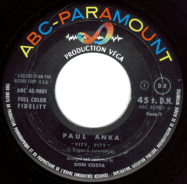 lataa albumi Paul Anka - Pity Pity Raid Sails