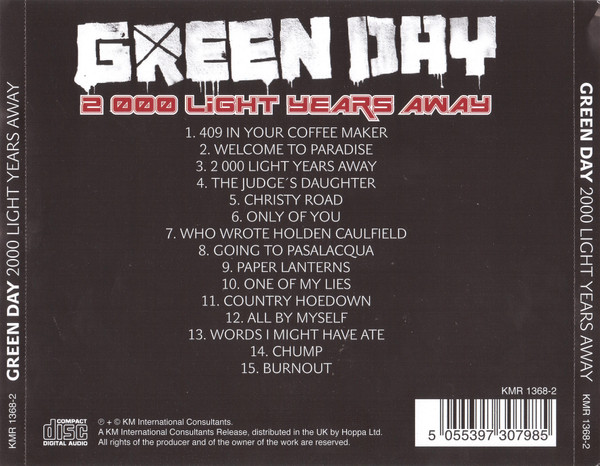 spejder eskortere slank Green Day – 2000 Light Years Away (CD) - Discogs