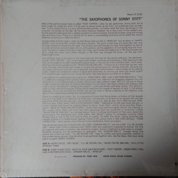 Album herunterladen Sonny Stitt - The Saxophones Of Sonny Stitt