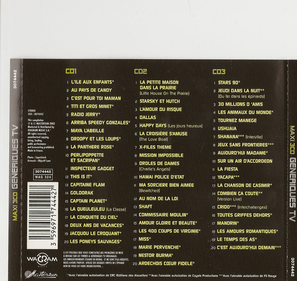 lataa albumi Various - Maxi 3CD Génériques Tv