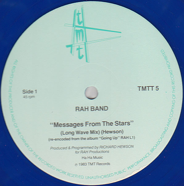 RAH Band – Messages From The Stars (1983, Vinyl) - Discogs