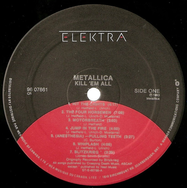 Metallica – Kill 'Em All (1988, Brown Translucent, Vinyl) - Discogs