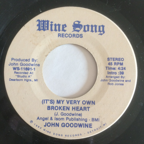 descargar álbum John Goodwine - Its My Very Own Broken Heart