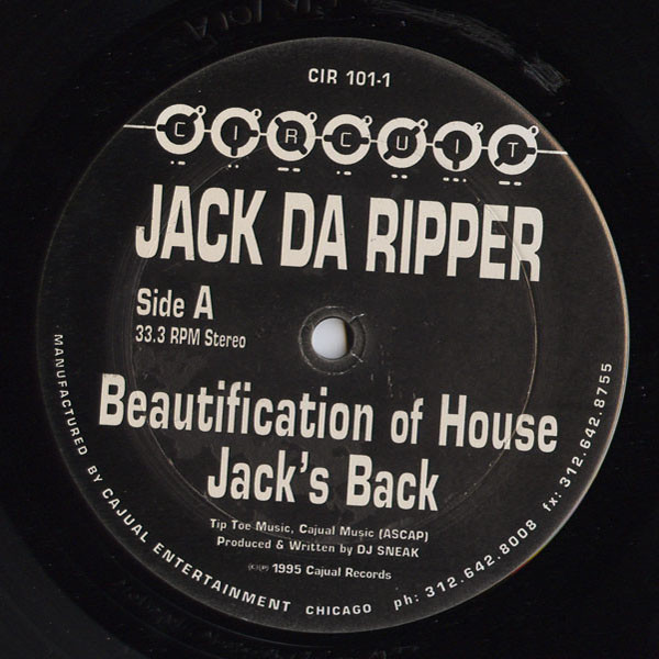 Jack Da Ripper – Beautification Of House (1995, Vinyl) - Discogs