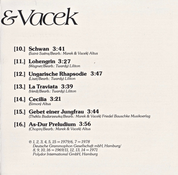 lataa albumi Marek & Vacek - Träumerei
