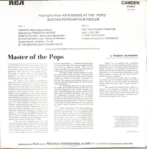 lataa albumi Boston Pops Arthur Fiedler - Highlights From An Evening At The Pops