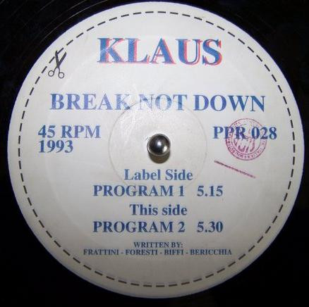 télécharger l'album Klaus - Break Not Down
