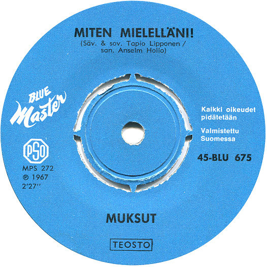 Muksut – Miten Mielelläni! / Miten Hyvä! (1967, Vinyl) - Discogs