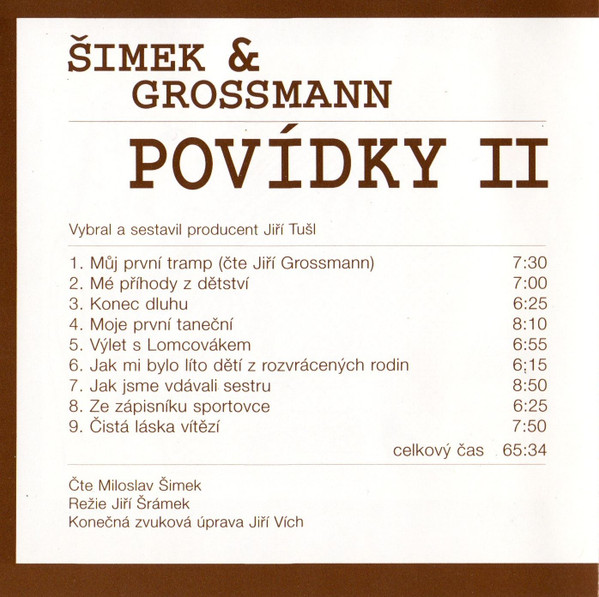 lataa albumi Šimek & Grossmann - Povídky II