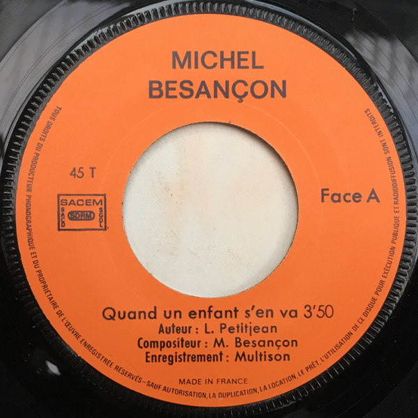 télécharger l'album Michel Besançon - Quand Un Enfant SEn Va