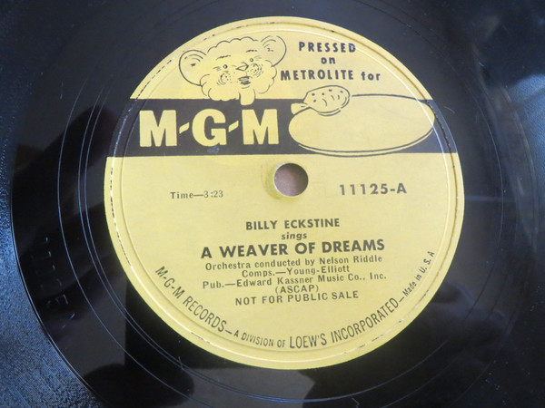 Album herunterladen Billy Eckstine - A Weaver Of Dreams Take Me Back