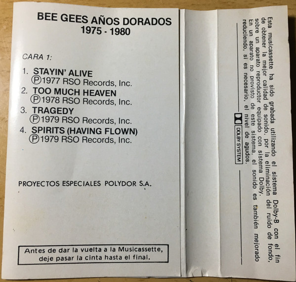 ladda ner album Bee Gees - Años Dorados 1975 1980