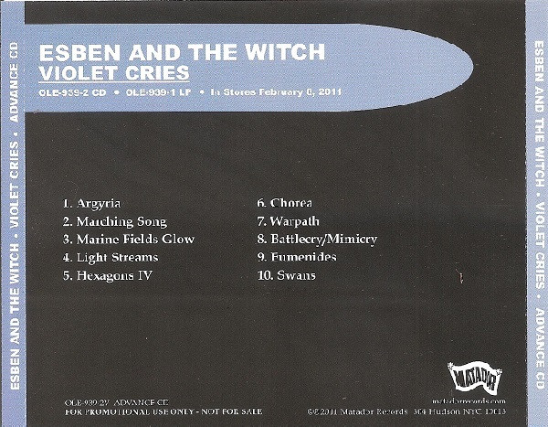 Esben And The Witch – Violet Cries (2011, CD) - Discogs