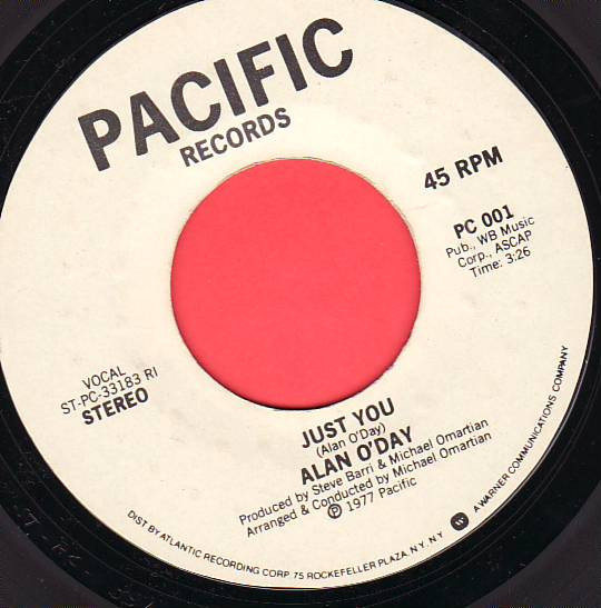 Alan O'Day – Undercover Angel / Just You (1977, Vinyl) - Discogs