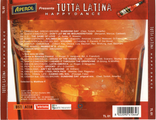 Album herunterladen Various - Aperol Presenta Tutta Latina Happy Dance