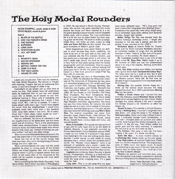 descargar álbum The Holy Modal Rounders - The Holy Modal Rounders
