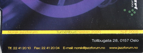 baixar álbum Various - Norsk Jazzforum Turnétibud Høsten 2000