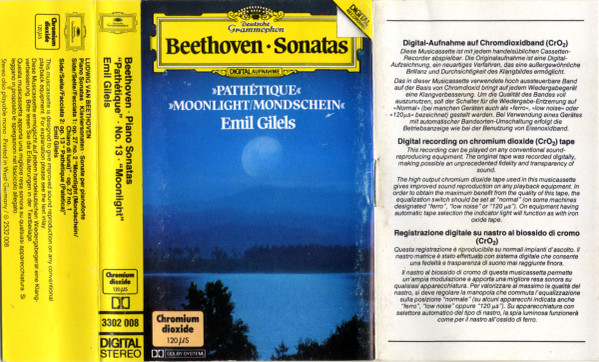 ladda ner album Beethoven, Emil Gilels - Sonatas Pathétique MoonlightMondschein