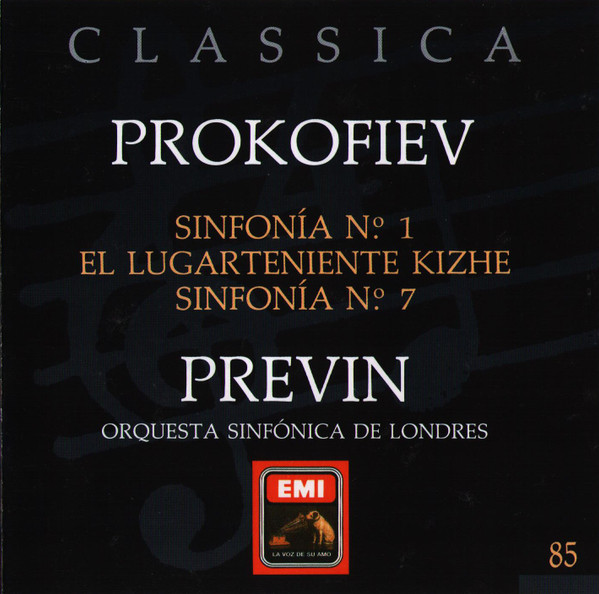 lataa albumi Prokofiev Previn, Orquesta Sinfónica De Londres - Sinfonía Nº 1 y 7 El Lugarteniente Kizhe