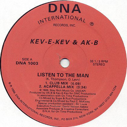 Kev-E-Kev & AK-B – Listen To The Man (Vinyl) - Discogs