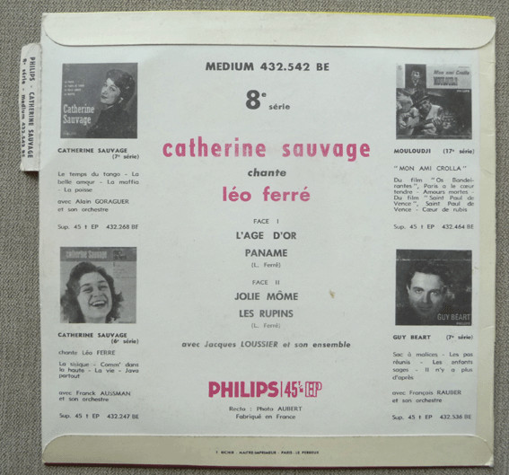 baixar álbum Catherine Sauvage - Catherine Sauvage Chante Léo Ferré